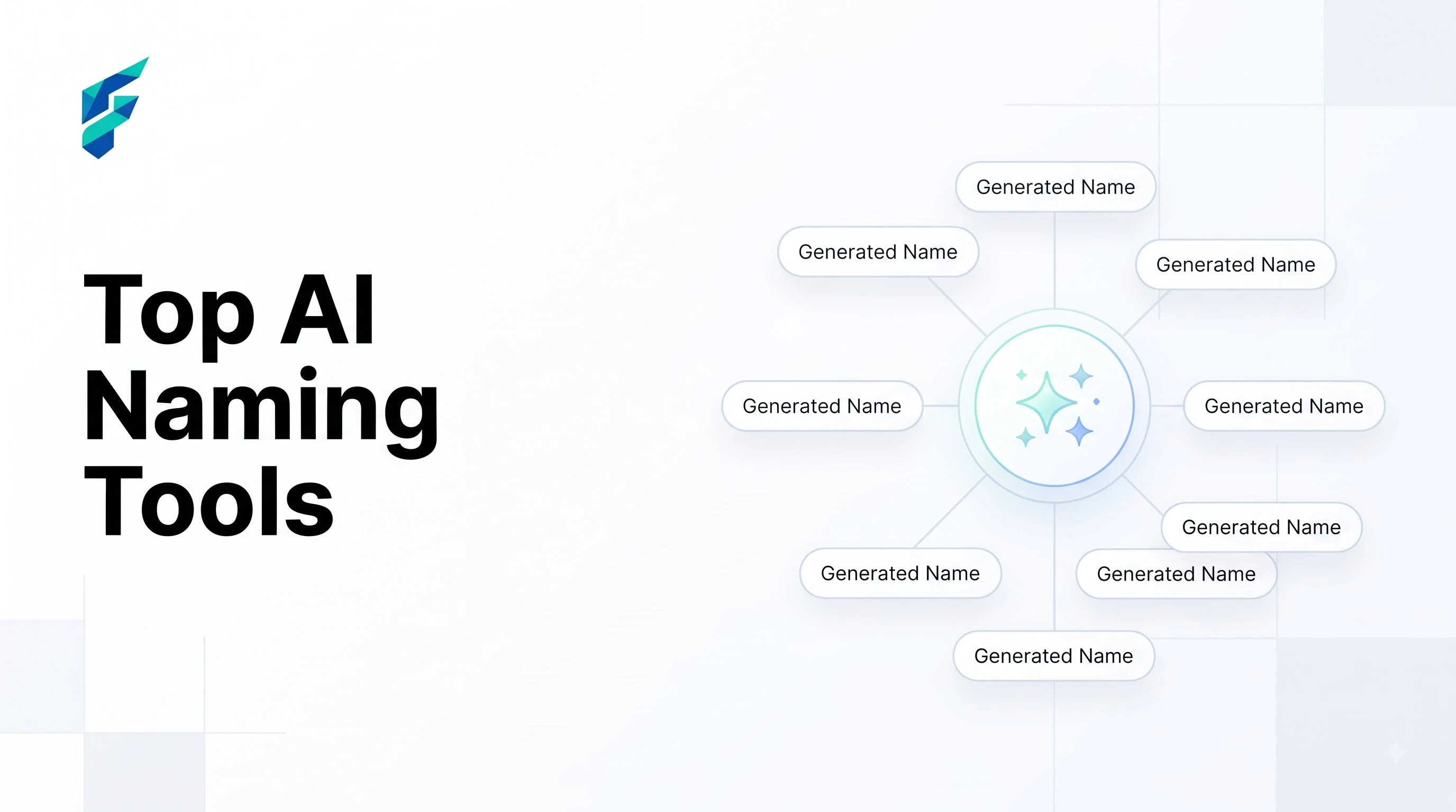 Visual comparison of generic AI business names vs specific, tailored brand names