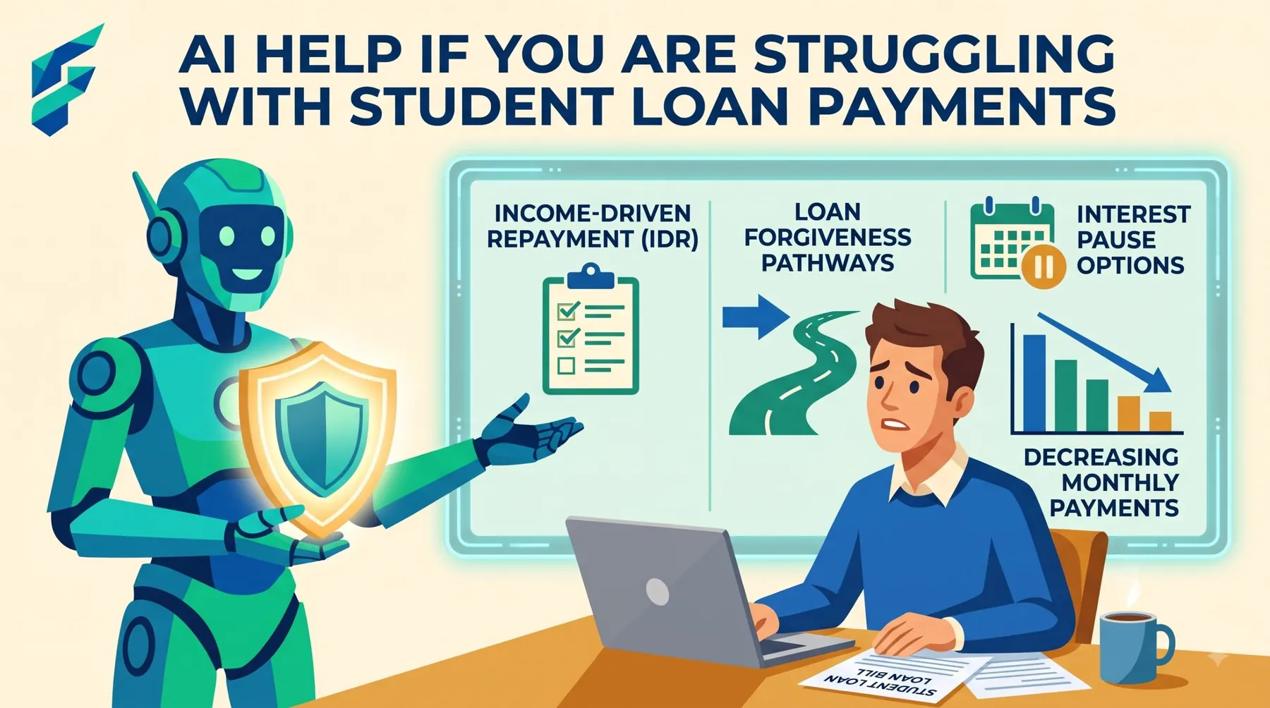 AI help for struggling with student loan payments