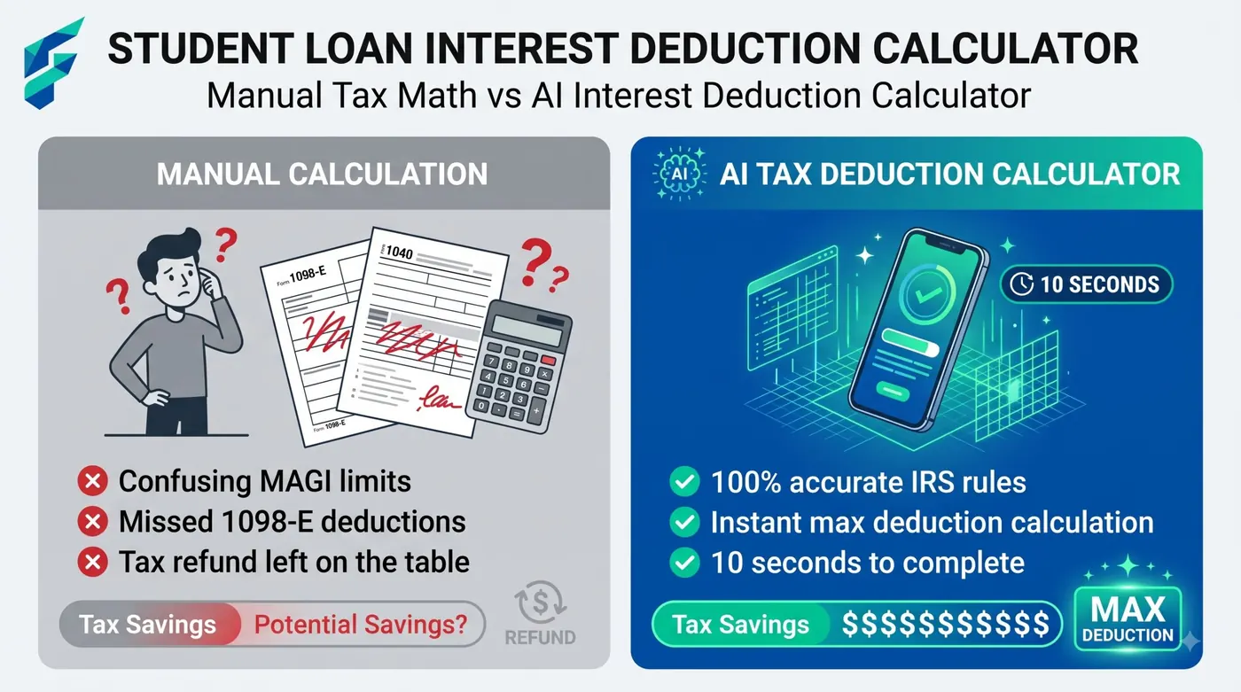 AI student loan interest deduction calculator