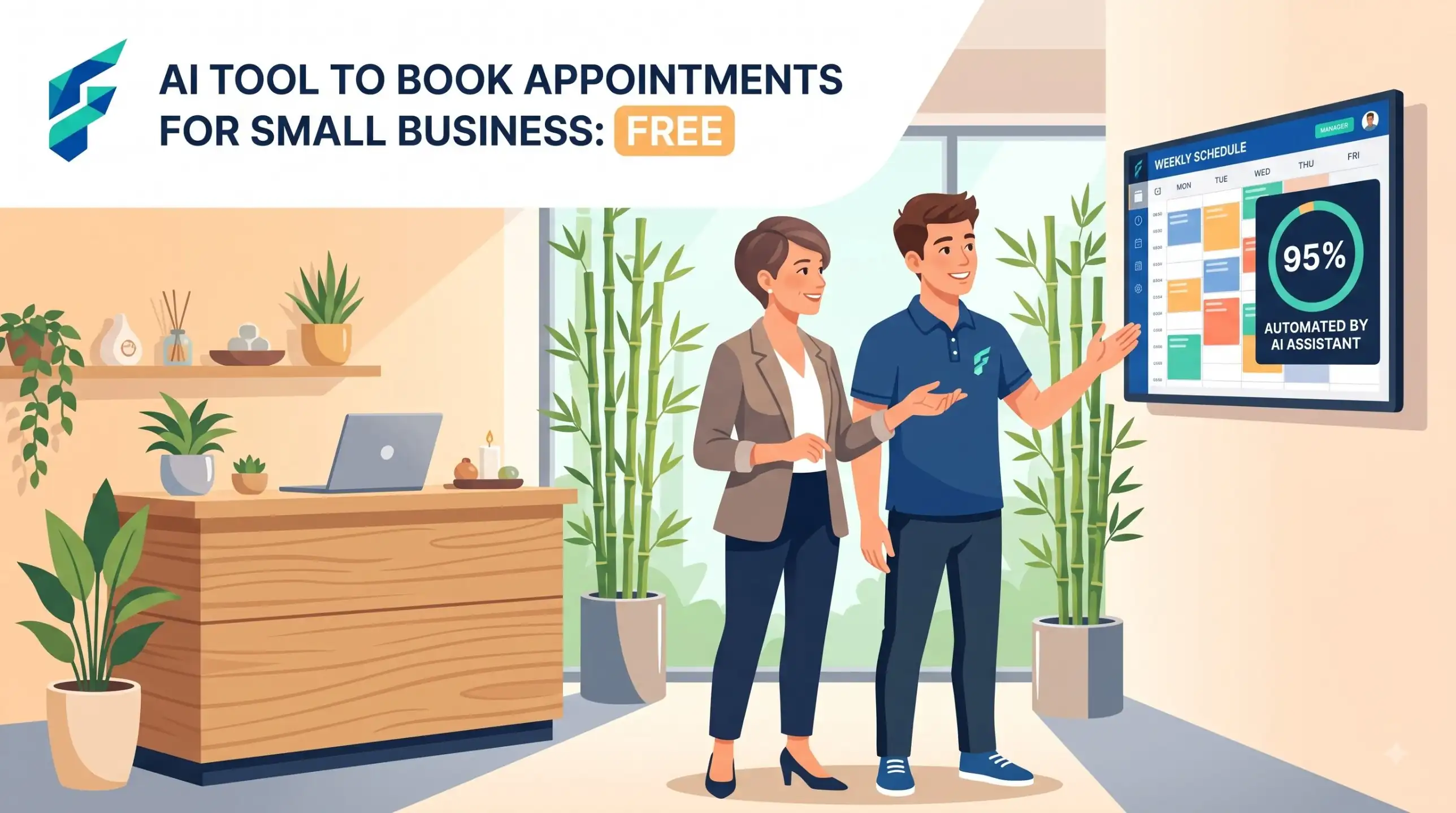 AI tool to book appointments for small business free, reminder messages