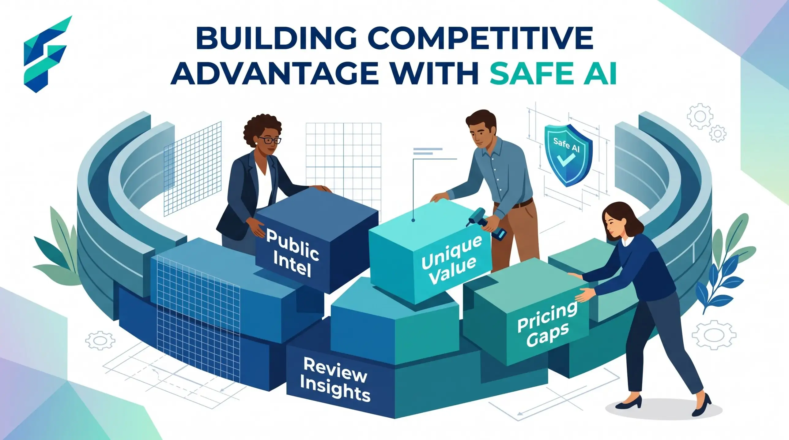AI tool to find competitors for small business, comparison grid example