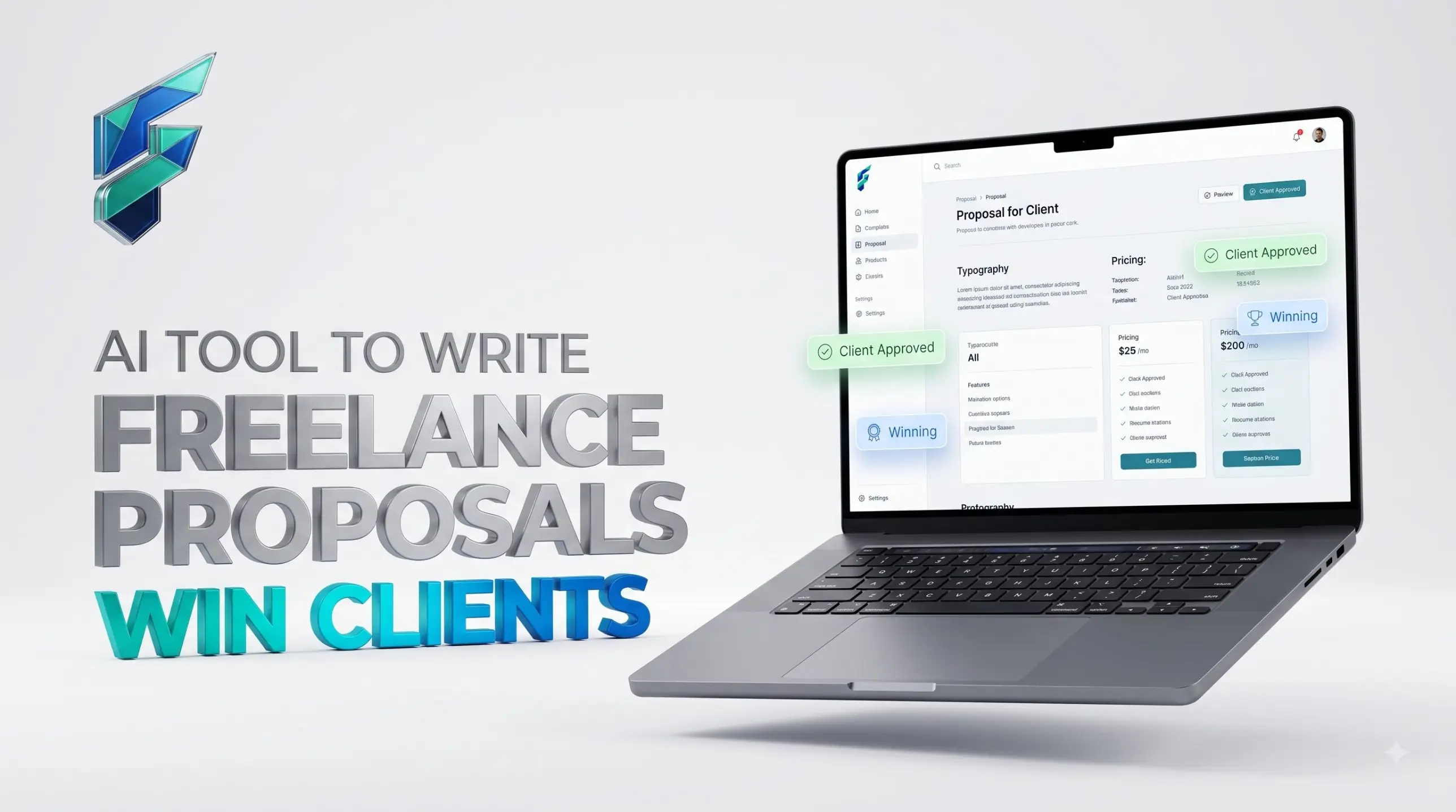 Freelance proposal being written with an AI tool