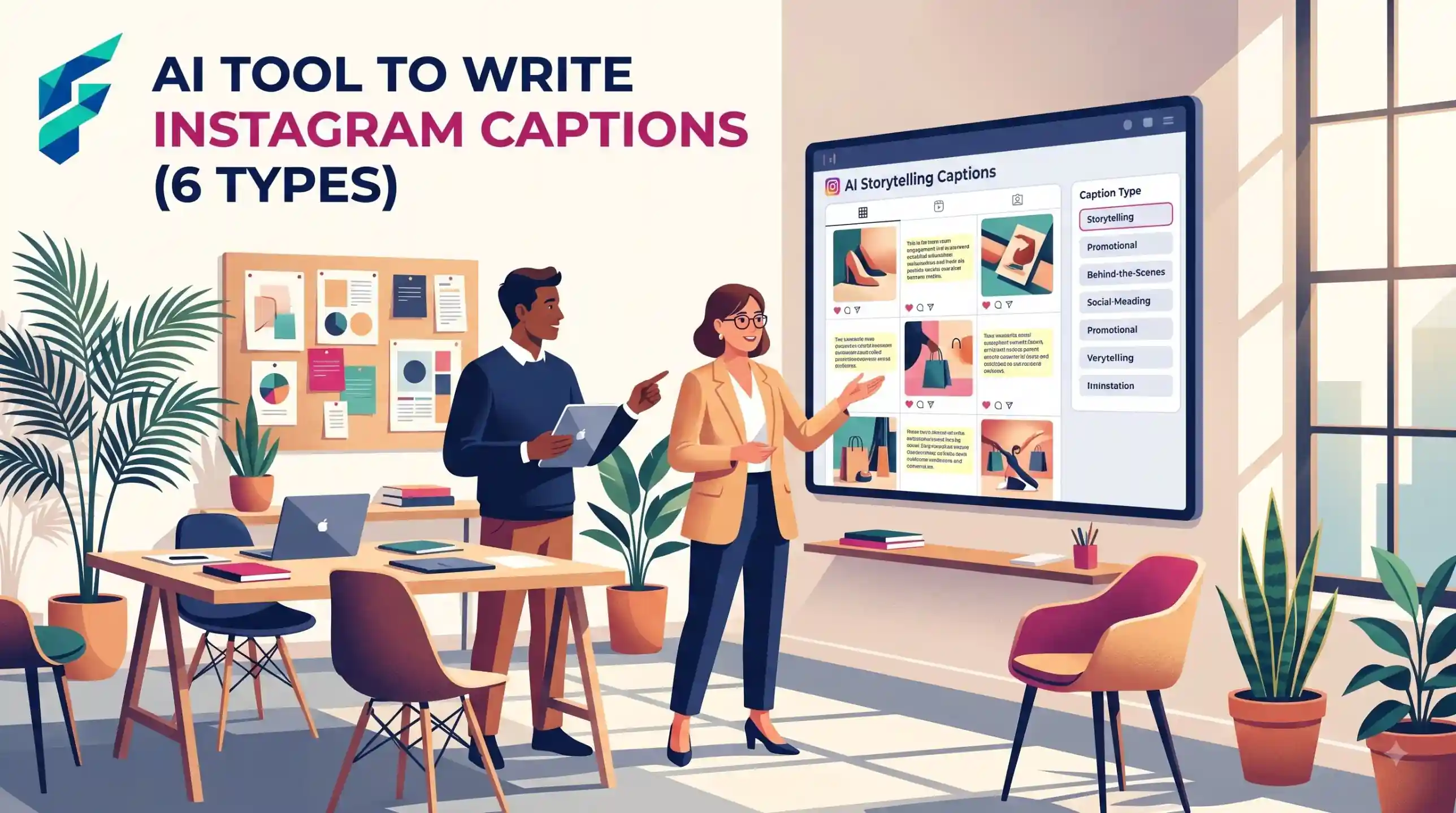 Instagram caption for a small business product post written with AI