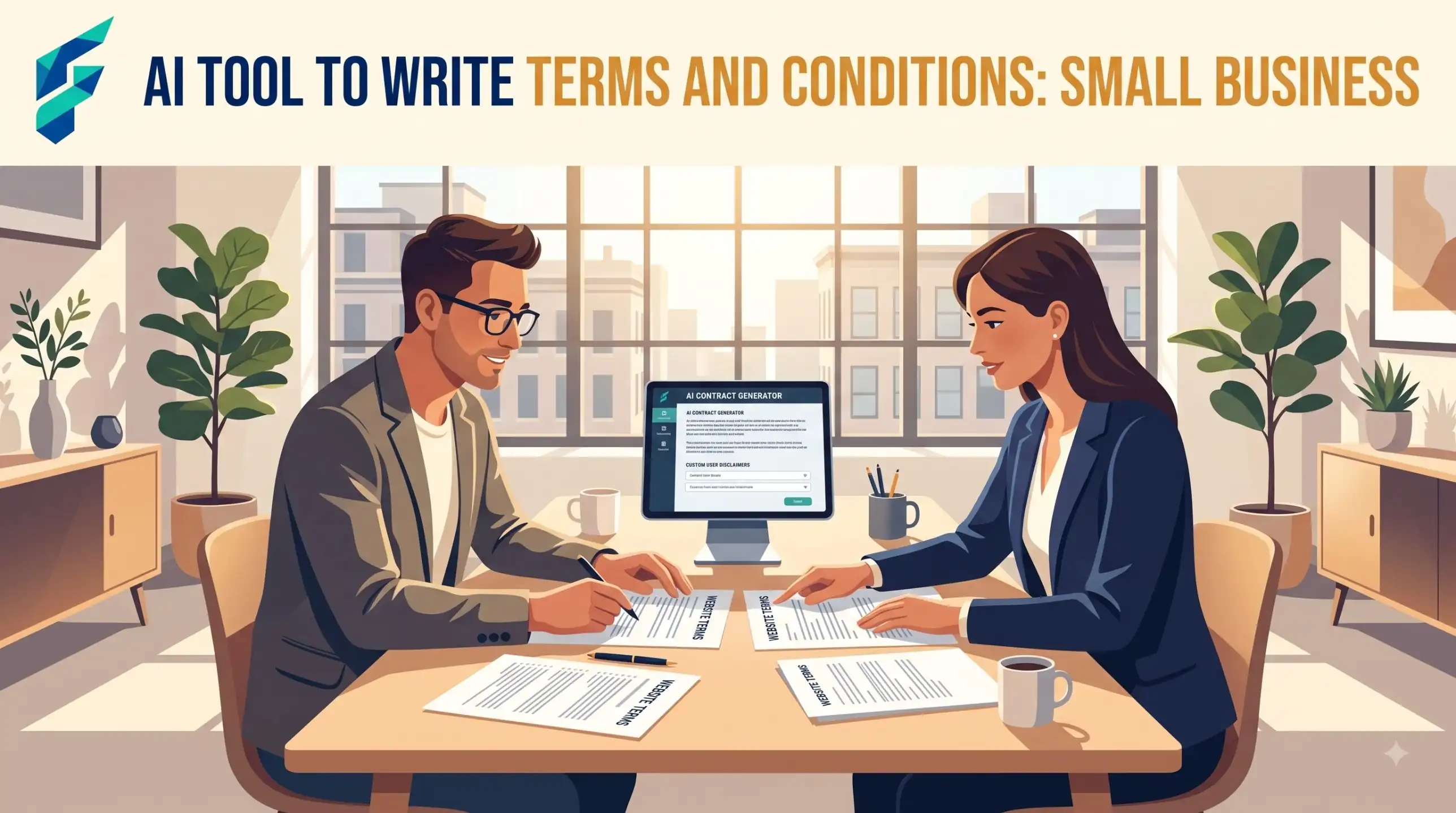 AI tool to write terms and conditions for a small website