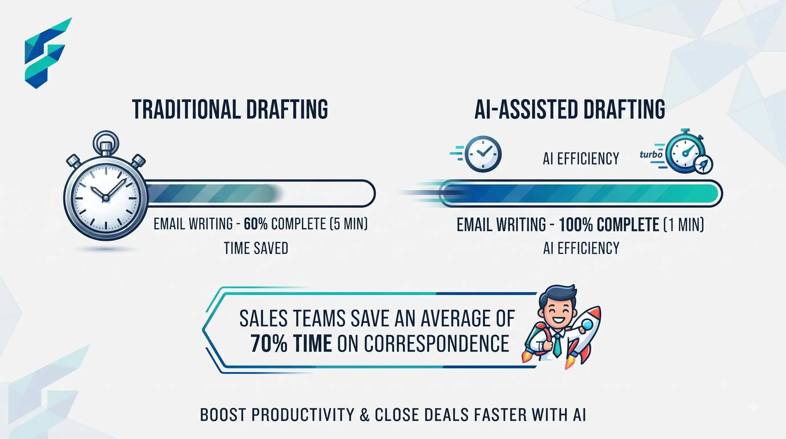 Visual comparison of generic cold email versus AI-personalized cold email with dynamic variables