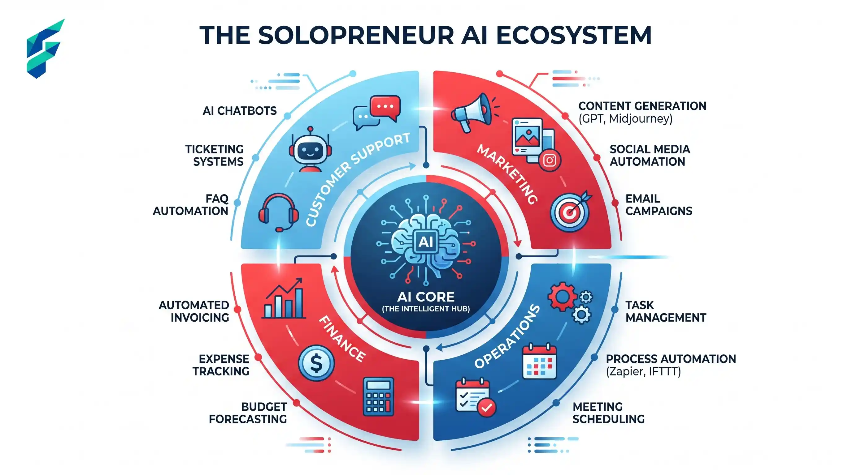 Comparison of AI tools showing features and pricing for solopreneurs to choose the right stack