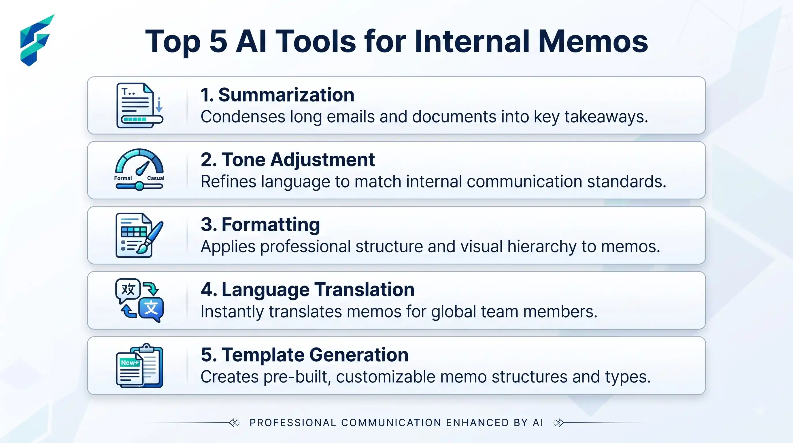 AI tools for writing internal memos - improving team communication and alignment efficiently