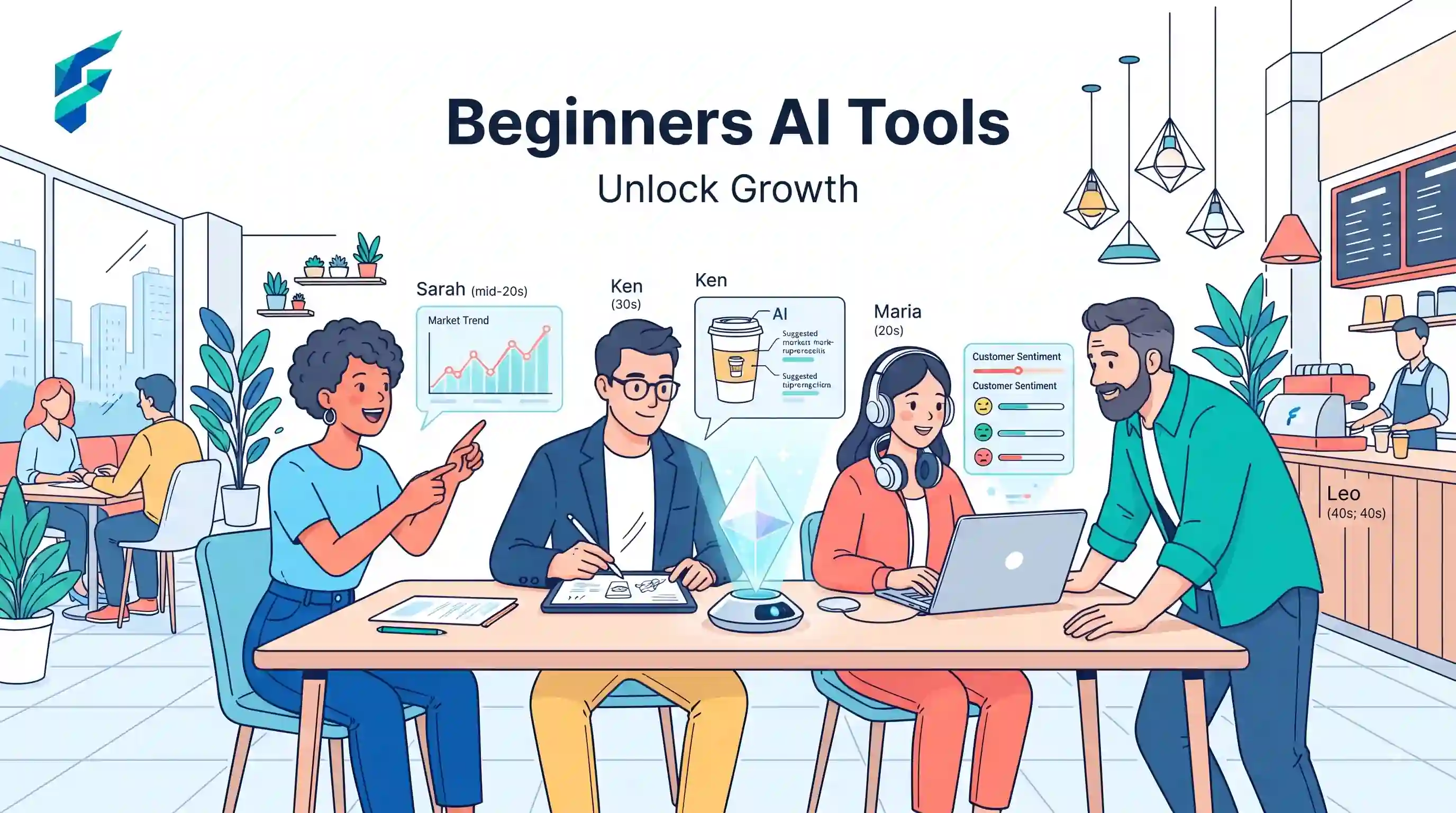 Beginner's guide to AI tools for small business - simple starting point with no jargon